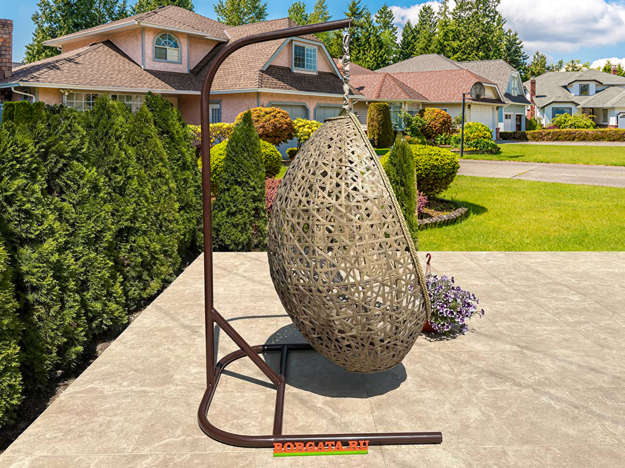 Подвесное кресло ARIA nature для террасы или сада