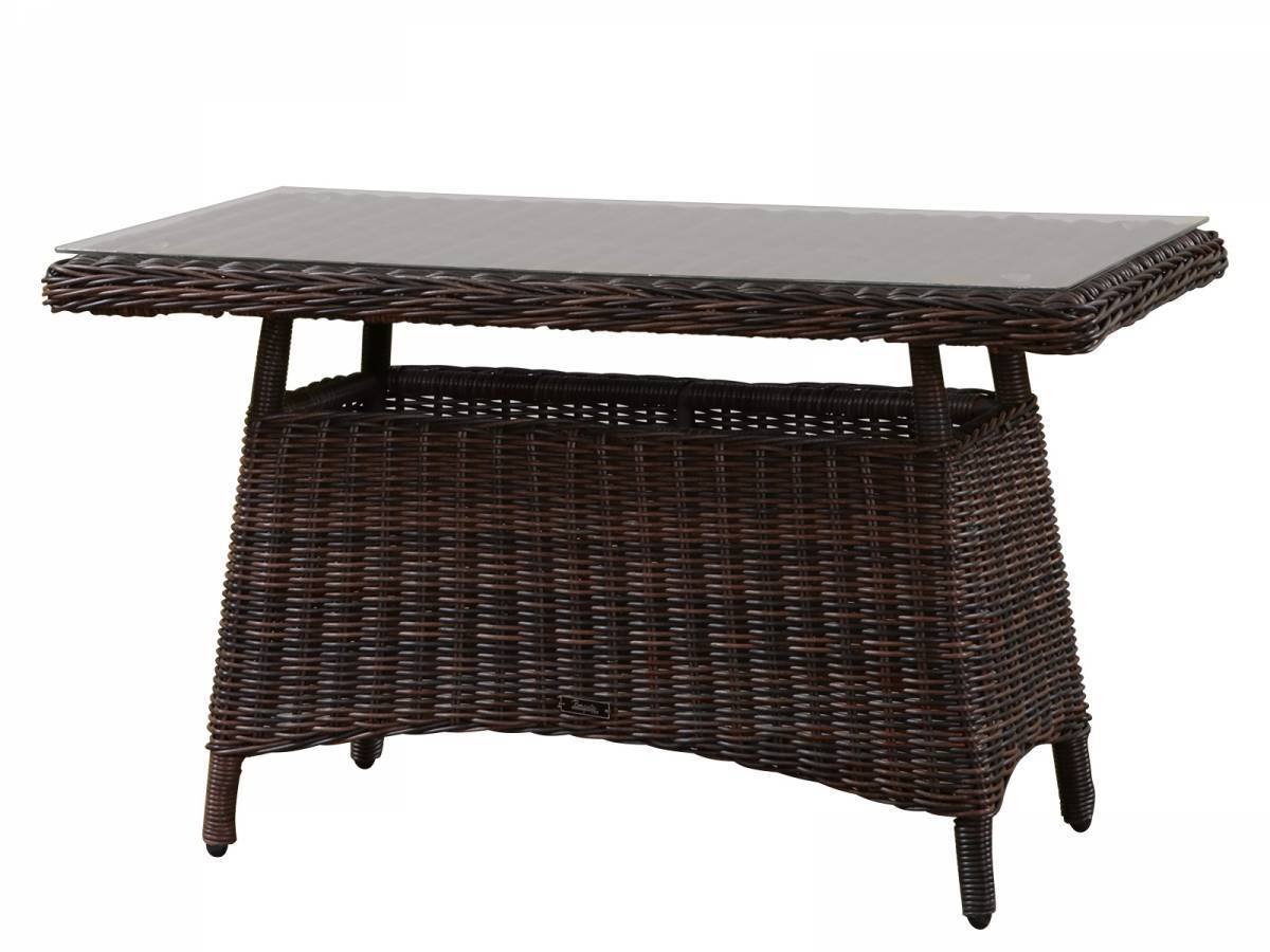 Плетеный столик кофейный CARDINAL brown для сада