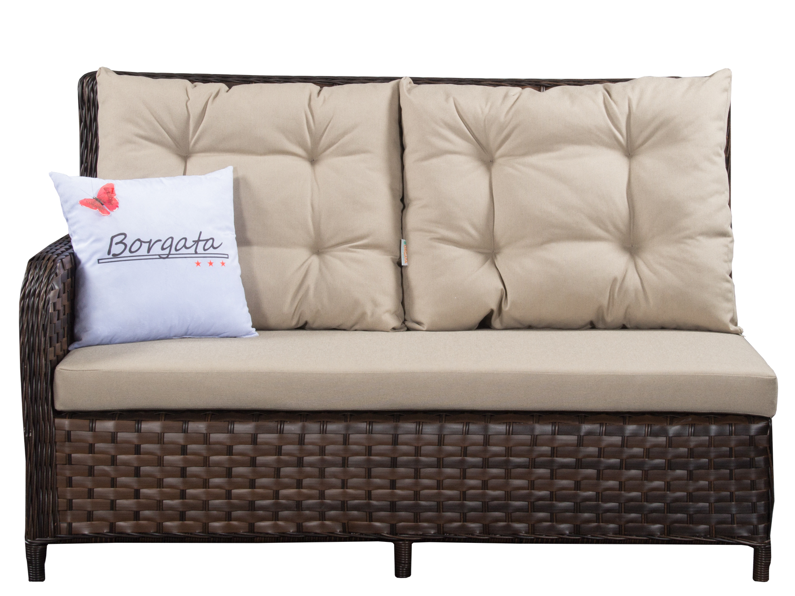 Угловой диван ARIA CLASSIC brown с кофейно-обеденным столом 150