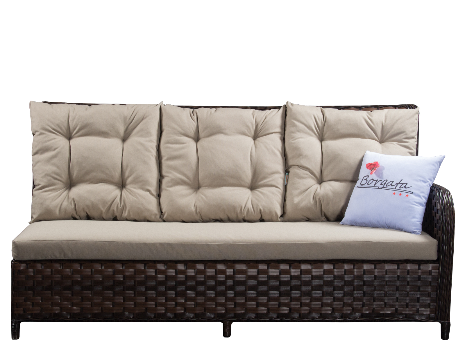 Угловой диван ARIA CLASSIC brown 295*255