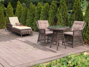 Комплект мебели ARIA CLASSIC/D70 PROVENCE brown для солярия или балкона  