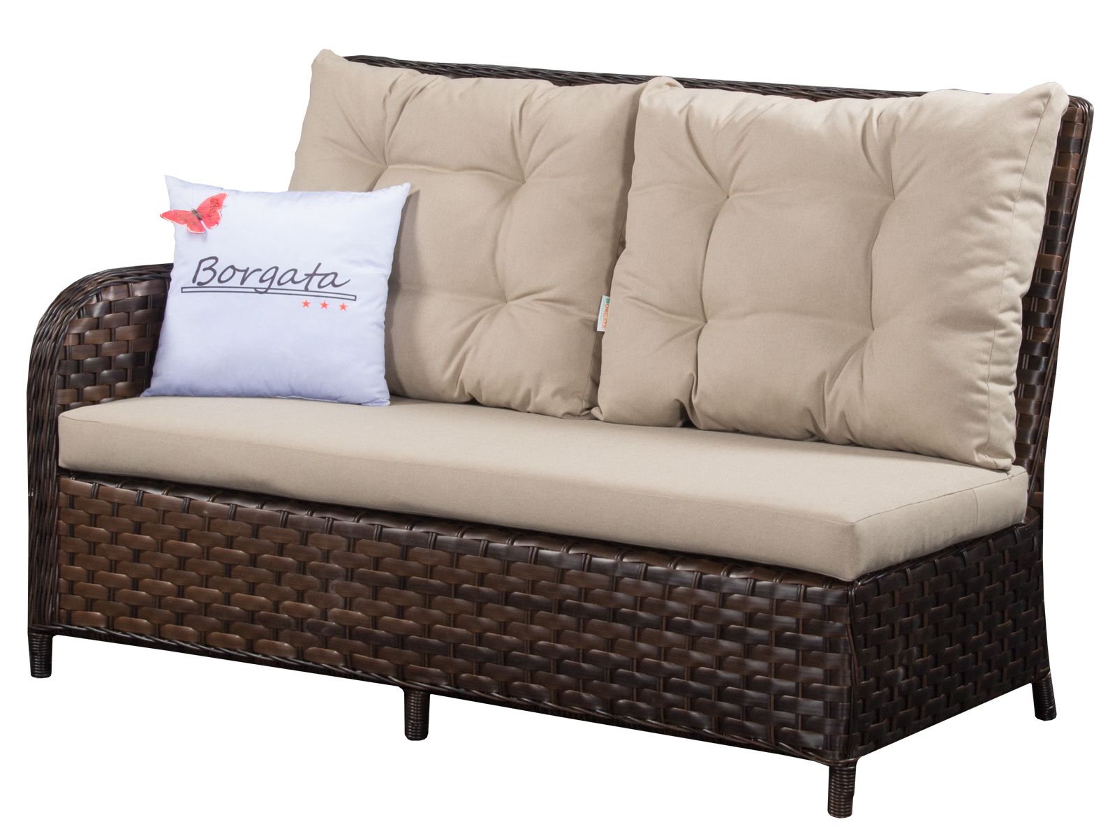 Угловой диван ARIA CLASSIC brown 295*255